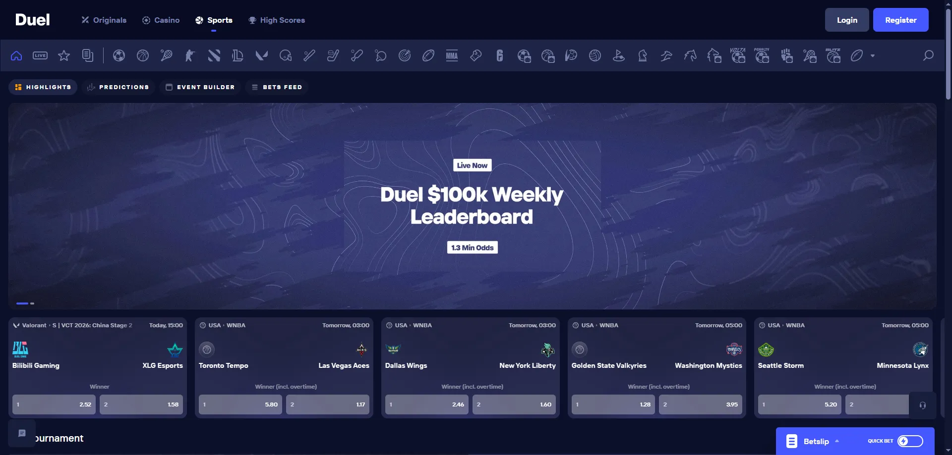 Casino en vivo de Duel Casino — mesas con crupier real en HD